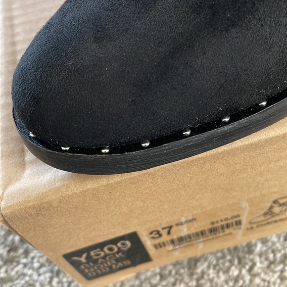 Le Chateau black suede Combat boots size 7 - Picture 7 of 7